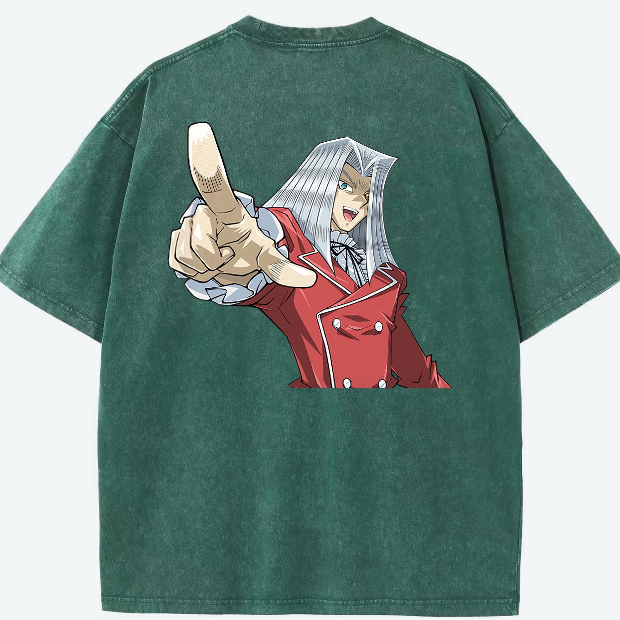 （画像用） 遊☆戯☆王 Yu-Gi-Oh! 綿100% ヴィンテージ風 半袖Tシャツ（背面プリント）